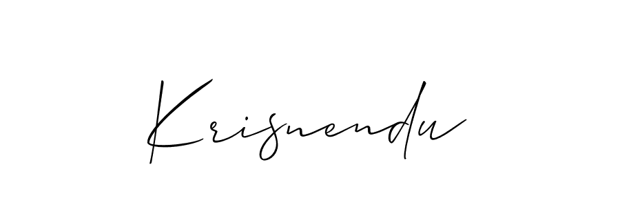 Also You can easily find your signature by using the search form. We will create Krisnendu name handwritten signature images for you free of cost using Allison_Script sign style. Krisnendu signature style 2 images and pictures png