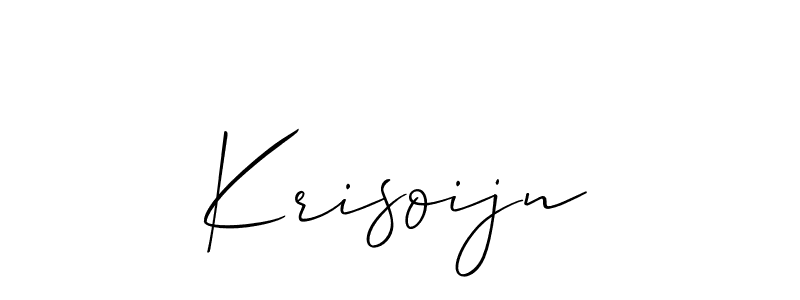 Krisoijn stylish signature style. Best Handwritten Sign (Allison_Script) for my name. Handwritten Signature Collection Ideas for my name Krisoijn. Krisoijn signature style 2 images and pictures png