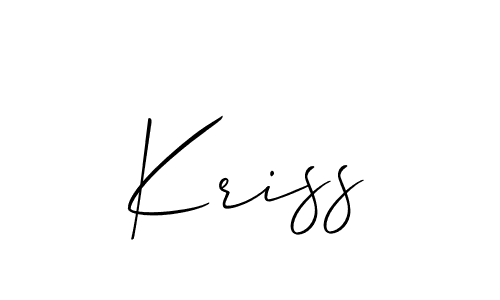 Make a beautiful signature design for name Kriss. Use this online signature maker to create a handwritten signature for free. Kriss signature style 2 images and pictures png