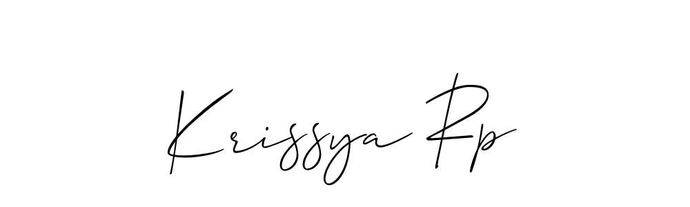 Make a short Krissya Rp signature style. Manage your documents anywhere anytime using Allison_Script. Create and add eSignatures, submit forms, share and send files easily. Krissya Rp signature style 2 images and pictures png