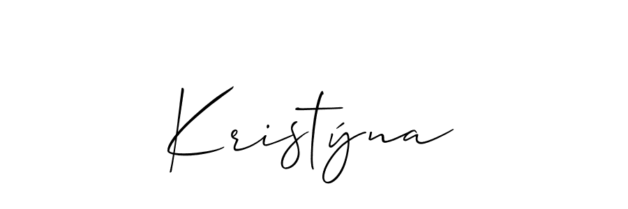 Also You can easily find your signature by using the search form. We will create Kristýna name handwritten signature images for you free of cost using Allison_Script sign style. Kristýna signature style 2 images and pictures png