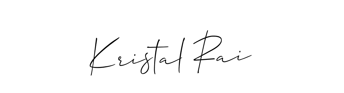 How to Draw Kristal Rai signature style? Allison_Script is a latest design signature styles for name Kristal Rai. Kristal Rai signature style 2 images and pictures png