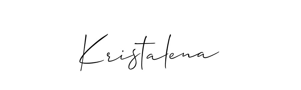 Best and Professional Signature Style for Kristalena. Allison_Script Best Signature Style Collection. Kristalena signature style 2 images and pictures png
