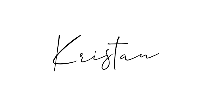 Create a beautiful signature design for name Kristan. With this signature (Allison_Script) fonts, you can make a handwritten signature for free. Kristan signature style 2 images and pictures png