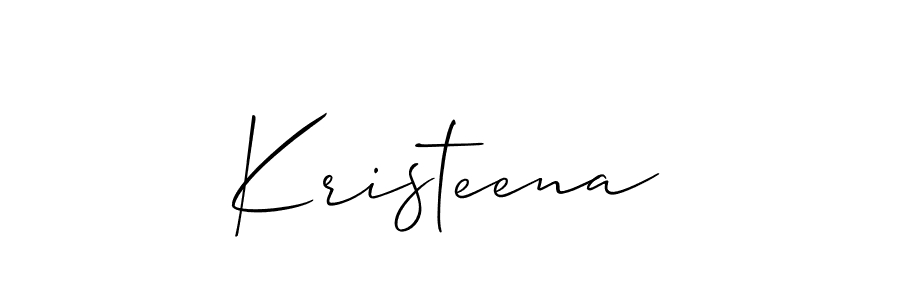 Best and Professional Signature Style for Kristeena. Allison_Script Best Signature Style Collection. Kristeena signature style 2 images and pictures png