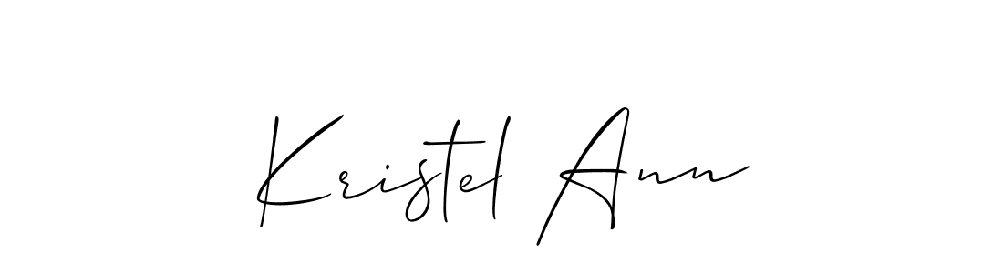 Use a signature maker to create a handwritten signature online. With this signature software, you can design (Allison_Script) your own signature for name Kristel Ann. Kristel Ann signature style 2 images and pictures png