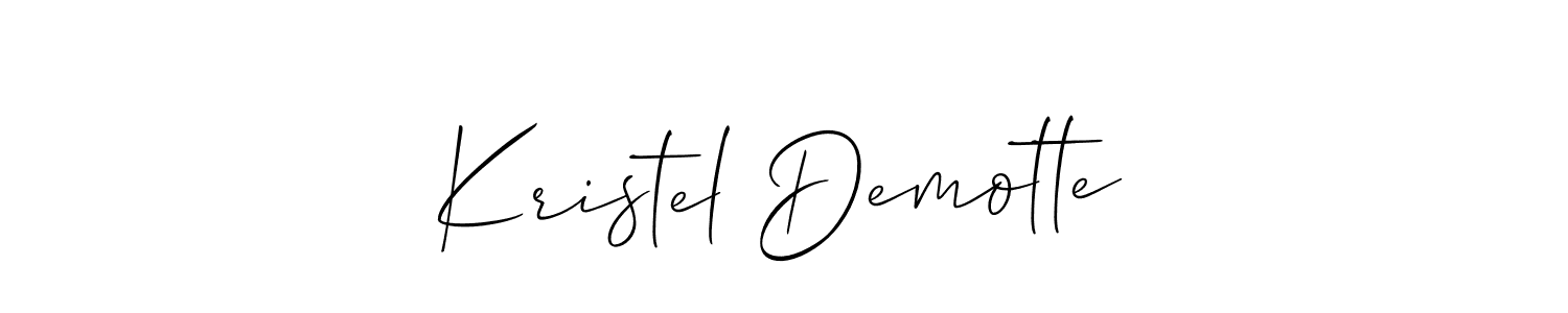 This is the best signature style for the Kristel Demotte name. Also you like these signature font (Allison_Script). Mix name signature. Kristel Demotte signature style 2 images and pictures png