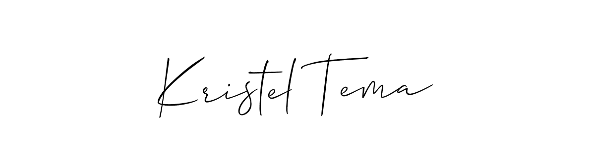 Make a beautiful signature design for name Kristel Tema. Use this online signature maker to create a handwritten signature for free. Kristel Tema signature style 2 images and pictures png