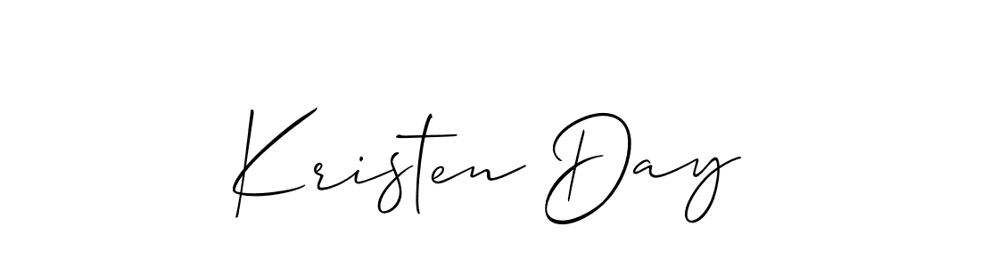 if you are searching for the best signature style for your name Kristen Day. so please give up your signature search. here we have designed multiple signature styles  using Allison_Script. Kristen Day signature style 2 images and pictures png