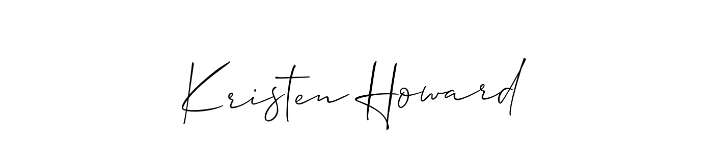 Kristen Howard stylish signature style. Best Handwritten Sign (Allison_Script) for my name. Handwritten Signature Collection Ideas for my name Kristen Howard. Kristen Howard signature style 2 images and pictures png