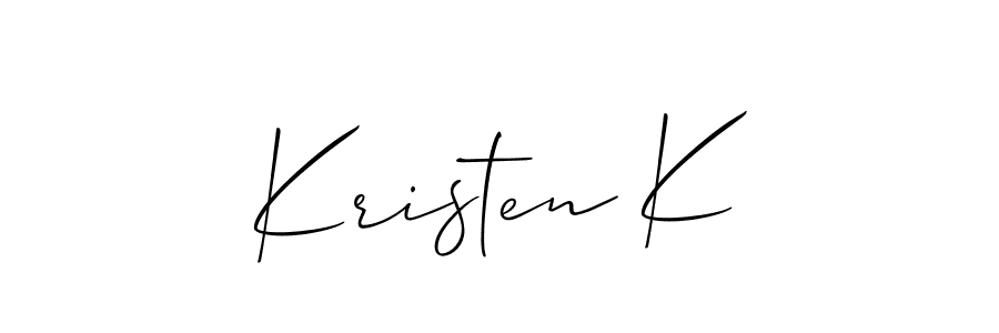 Make a beautiful signature design for name Kristen K. Use this online signature maker to create a handwritten signature for free. Kristen K signature style 2 images and pictures png