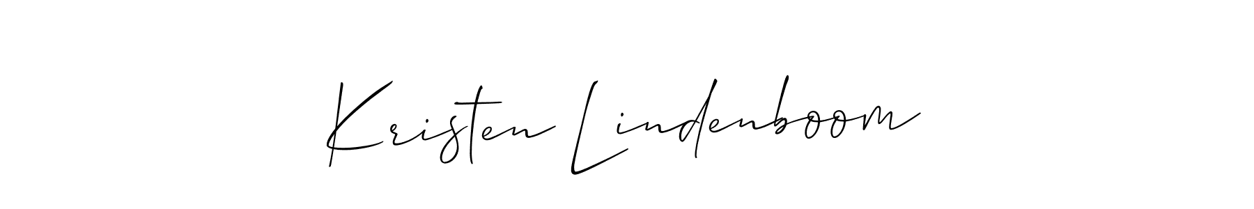 Design your own signature with our free online signature maker. With this signature software, you can create a handwritten (Allison_Script) signature for name Kristen Lindenboom. Kristen Lindenboom signature style 2 images and pictures png