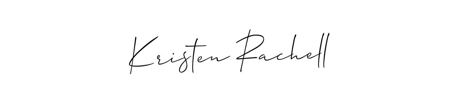 Design your own signature with our free online signature maker. With this signature software, you can create a handwritten (Allison_Script) signature for name Kristen Rachell. Kristen Rachell signature style 2 images and pictures png