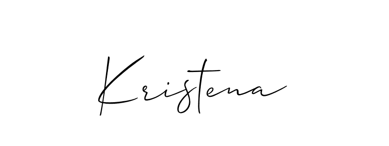 How to make Kristena name signature. Use Allison_Script style for creating short signs online. This is the latest handwritten sign. Kristena signature style 2 images and pictures png