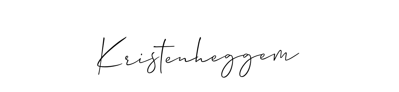 Use a signature maker to create a handwritten signature online. With this signature software, you can design (Allison_Script) your own signature for name Kristenheggem. Kristenheggem signature style 2 images and pictures png