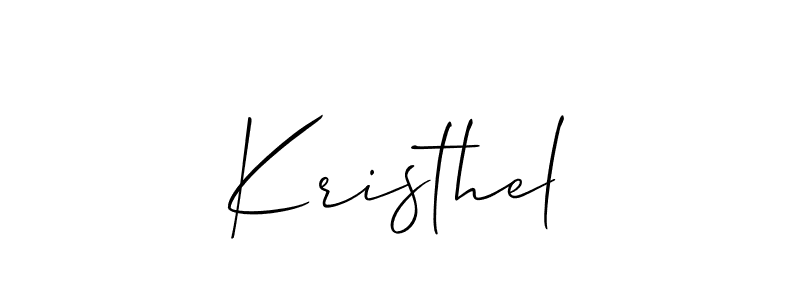 Also You can easily find your signature by using the search form. We will create Kristhel name handwritten signature images for you free of cost using Allison_Script sign style. Kristhel signature style 2 images and pictures png