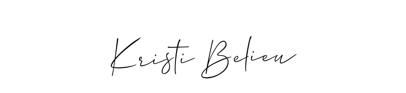 Make a beautiful signature design for name Kristi Belieu. Use this online signature maker to create a handwritten signature for free. Kristi Belieu signature style 2 images and pictures png