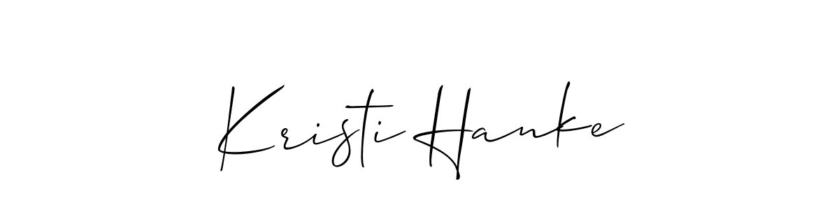 Best and Professional Signature Style for Kristi Hanke. Allison_Script Best Signature Style Collection. Kristi Hanke signature style 2 images and pictures png