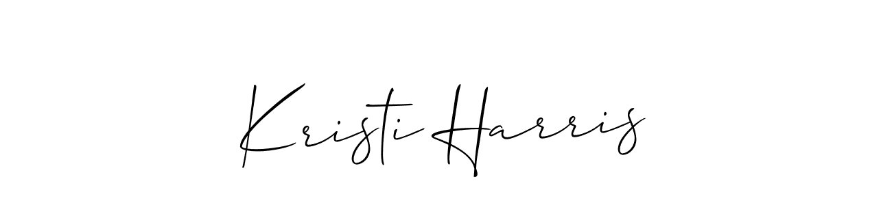 Use a signature maker to create a handwritten signature online. With this signature software, you can design (Allison_Script) your own signature for name Kristi Harris. Kristi Harris signature style 2 images and pictures png