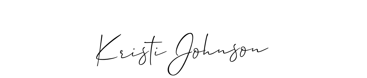 Similarly Allison_Script is the best handwritten signature design. Signature creator online .You can use it as an online autograph creator for name Kristi Johnson. Kristi Johnson signature style 2 images and pictures png