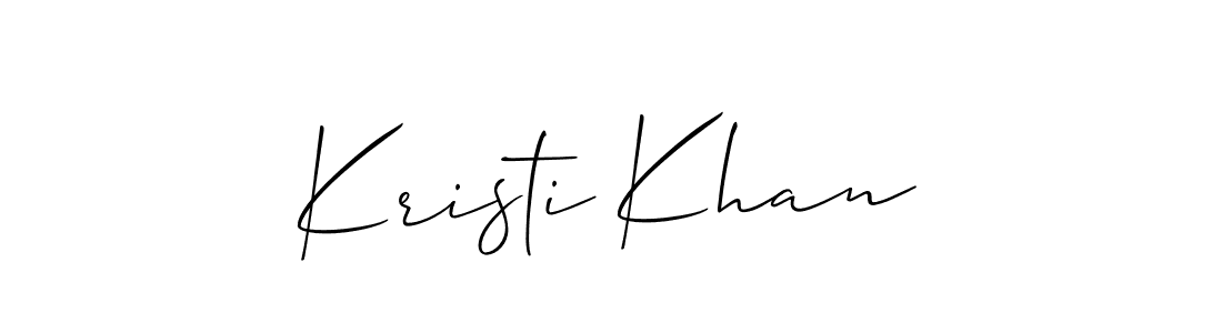 Also we have Kristi Khan name is the best signature style. Create professional handwritten signature collection using Allison_Script autograph style. Kristi Khan signature style 2 images and pictures png