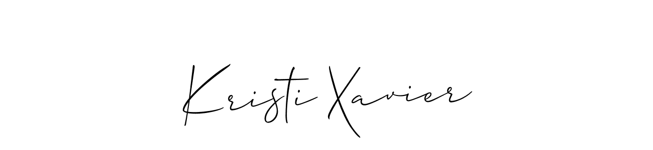 How to Draw Kristi Xavier signature style? Allison_Script is a latest design signature styles for name Kristi Xavier. Kristi Xavier signature style 2 images and pictures png