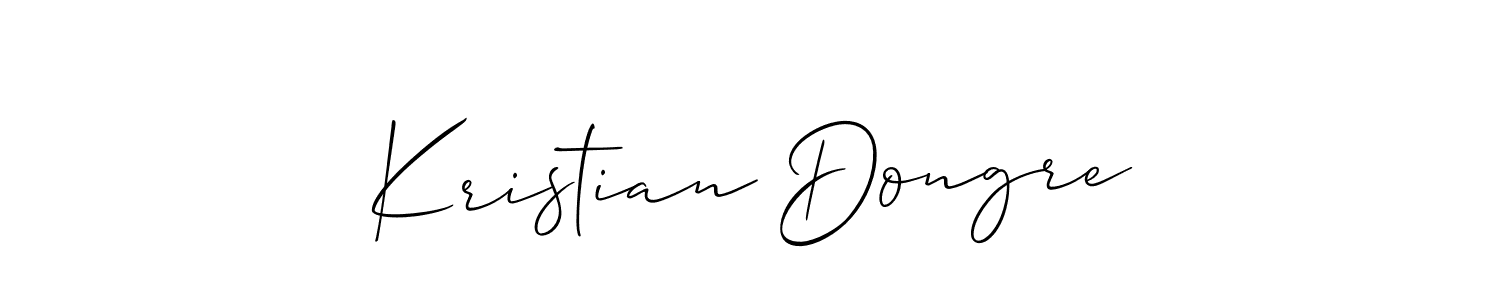 Kristian Dongre stylish signature style. Best Handwritten Sign (Allison_Script) for my name. Handwritten Signature Collection Ideas for my name Kristian Dongre. Kristian Dongre signature style 2 images and pictures png