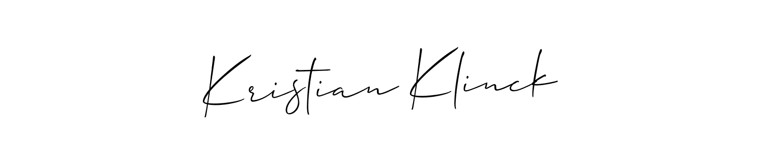 Also You can easily find your signature by using the search form. We will create Kristian Klinck name handwritten signature images for you free of cost using Allison_Script sign style. Kristian Klinck signature style 2 images and pictures png