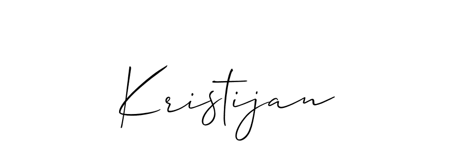 Create a beautiful signature design for name Kristijan. With this signature (Allison_Script) fonts, you can make a handwritten signature for free. Kristijan signature style 2 images and pictures png