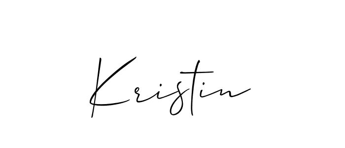How to make Kristin signature? Allison_Script is a professional autograph style. Create handwritten signature for Kristin name. Kristin signature style 2 images and pictures png