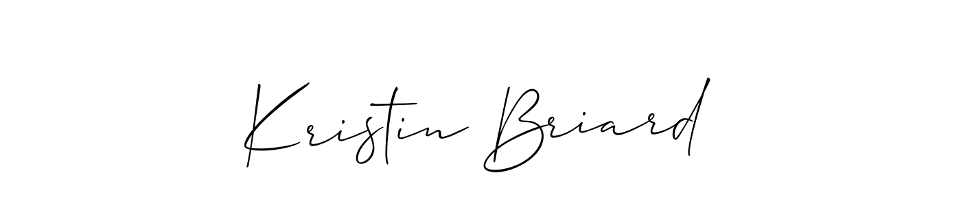 Make a beautiful signature design for name Kristin Briard. With this signature (Allison_Script) style, you can create a handwritten signature for free. Kristin Briard signature style 2 images and pictures png