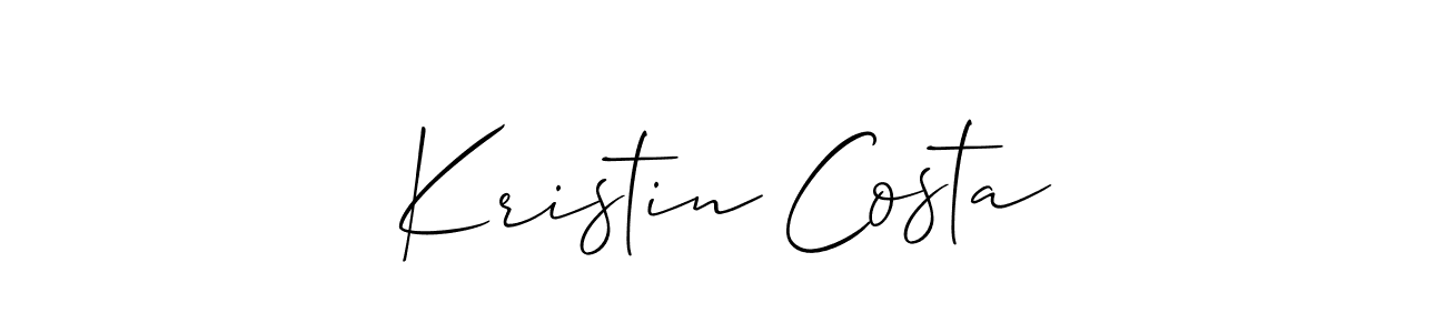 How to make Kristin Costa signature? Allison_Script is a professional autograph style. Create handwritten signature for Kristin Costa name. Kristin Costa signature style 2 images and pictures png