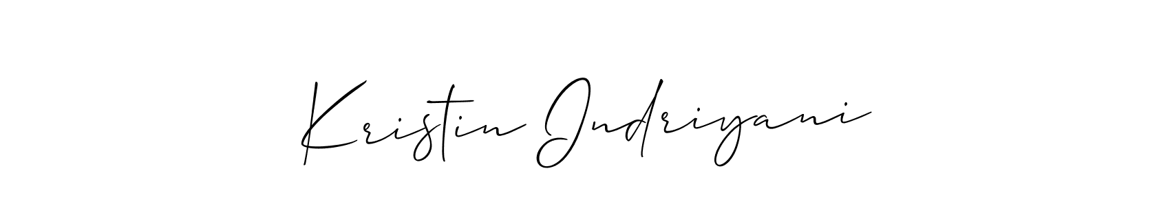 Also we have Kristin Indriyani name is the best signature style. Create professional handwritten signature collection using Allison_Script autograph style. Kristin Indriyani signature style 2 images and pictures png