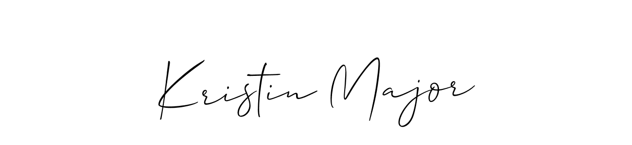 The best way (Allison_Script) to make a short signature is to pick only two or three words in your name. The name Kristin Major include a total of six letters. For converting this name. Kristin Major signature style 2 images and pictures png