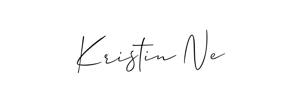 Make a beautiful signature design for name Kristin Ne. With this signature (Allison_Script) style, you can create a handwritten signature for free. Kristin Ne signature style 2 images and pictures png