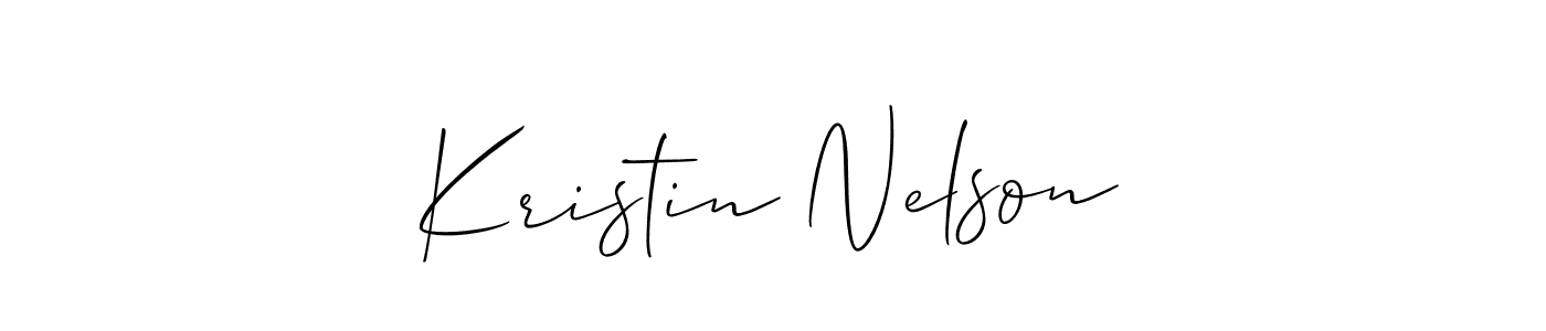 Make a short Kristin Nelson signature style. Manage your documents anywhere anytime using Allison_Script. Create and add eSignatures, submit forms, share and send files easily. Kristin Nelson signature style 2 images and pictures png