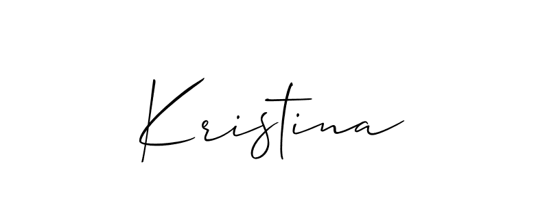 Allison_Script is a professional signature style that is perfect for those who want to add a touch of class to their signature. It is also a great choice for those who want to make their signature more unique. Get Kristina name to fancy signature for free. Kristina signature style 2 images and pictures png