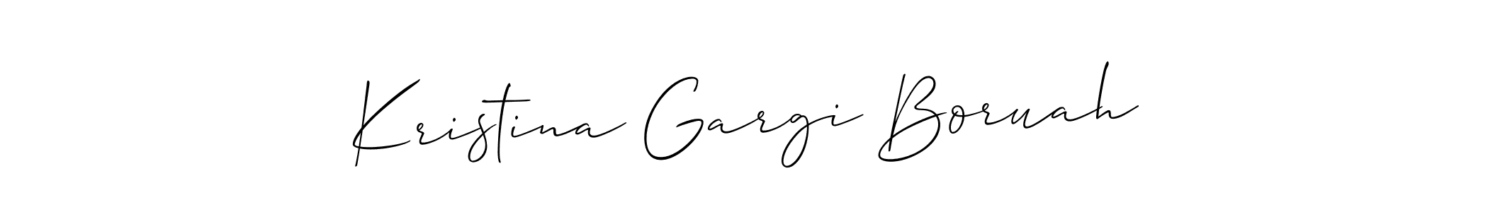 Here are the top 10 professional signature styles for the name Kristina Gargi Boruah. These are the best autograph styles you can use for your name. Kristina Gargi Boruah signature style 2 images and pictures png