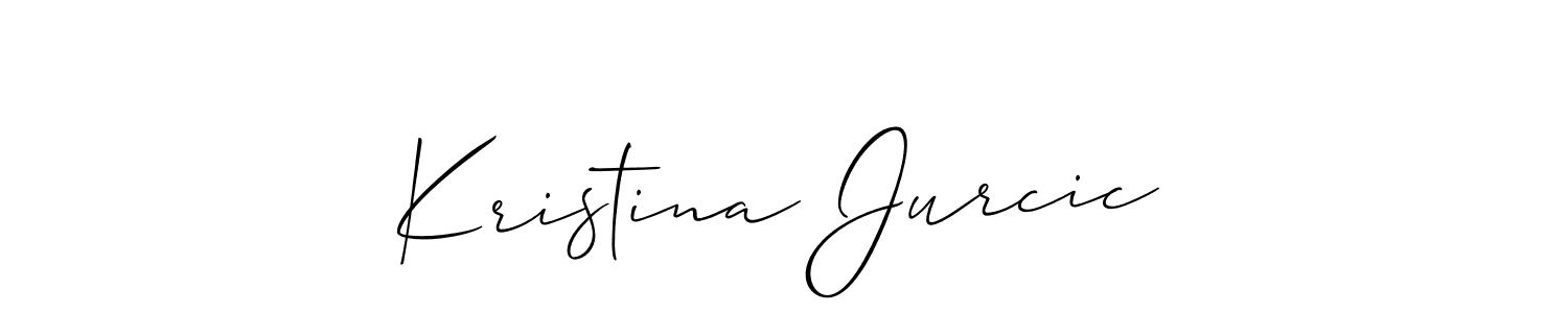 Best and Professional Signature Style for Kristina Jurcic. Allison_Script Best Signature Style Collection. Kristina Jurcic signature style 2 images and pictures png