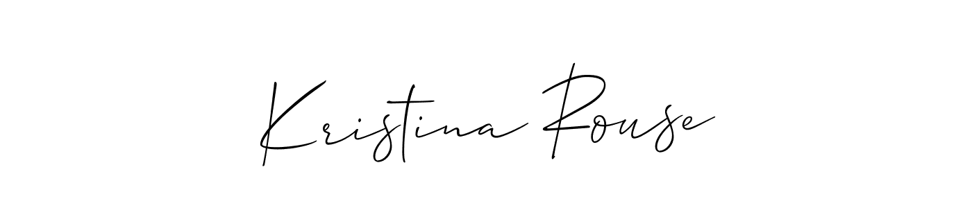 Allison_Script is a professional signature style that is perfect for those who want to add a touch of class to their signature. It is also a great choice for those who want to make their signature more unique. Get Kristina Rouse name to fancy signature for free. Kristina Rouse signature style 2 images and pictures png