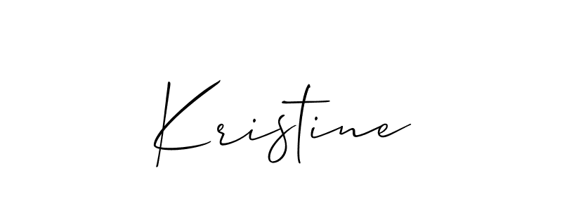 Create a beautiful signature design for name Kristine. With this signature (Allison_Script) fonts, you can make a handwritten signature for free. Kristine signature style 2 images and pictures png