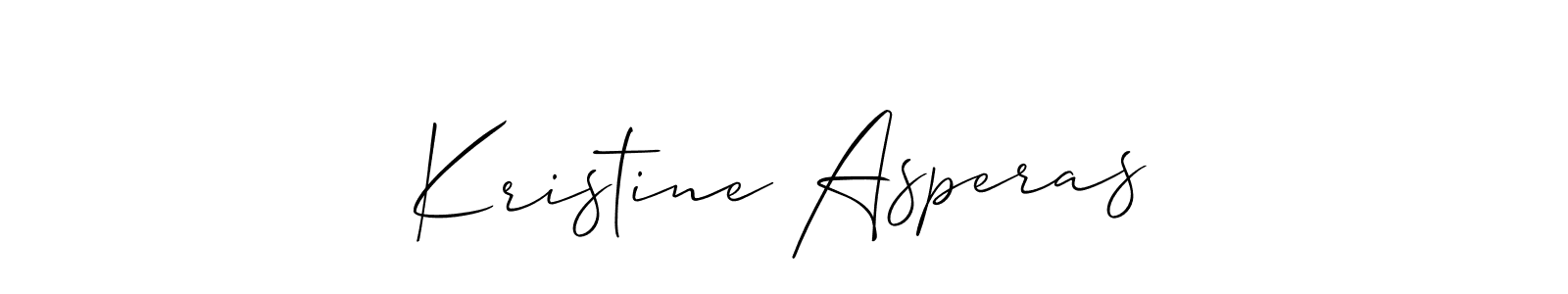 You should practise on your own different ways (Allison_Script) to write your name (Kristine Asperas) in signature. don't let someone else do it for you. Kristine Asperas signature style 2 images and pictures png