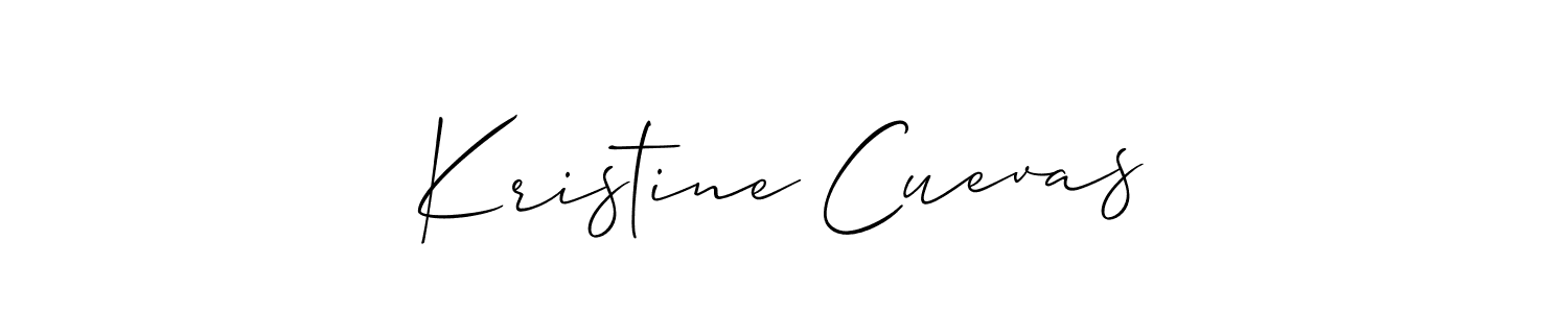 How to make Kristine Cuevas signature? Allison_Script is a professional autograph style. Create handwritten signature for Kristine Cuevas name. Kristine Cuevas signature style 2 images and pictures png