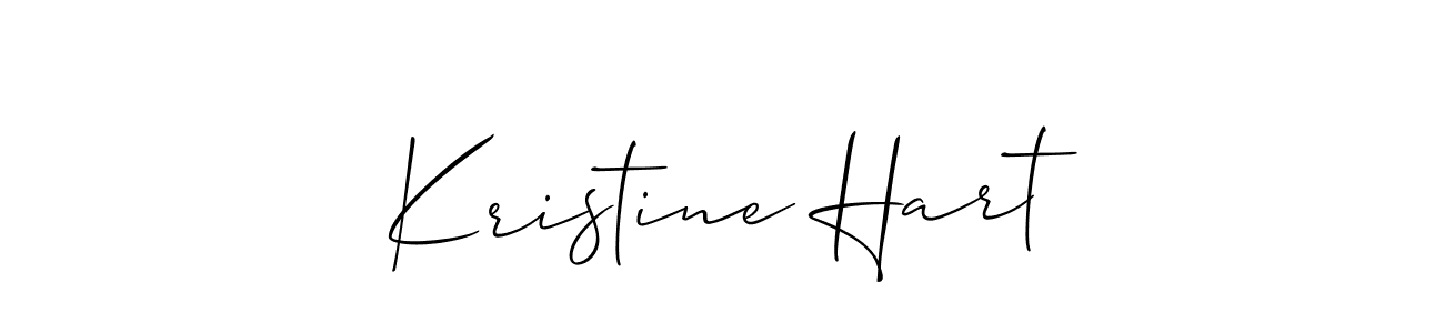 This is the best signature style for the Kristine Hart name. Also you like these signature font (Allison_Script). Mix name signature. Kristine Hart signature style 2 images and pictures png