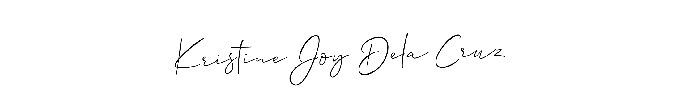 The best way (Allison_Script) to make a short signature is to pick only two or three words in your name. The name Kristine Joy Dela Cruz include a total of six letters. For converting this name. Kristine Joy Dela Cruz signature style 2 images and pictures png