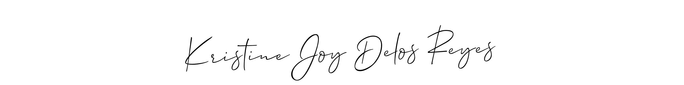 Also we have Kristine Joy Delos Reyes name is the best signature style. Create professional handwritten signature collection using Allison_Script autograph style. Kristine Joy Delos Reyes signature style 2 images and pictures png