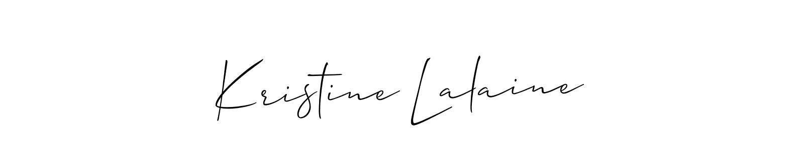 This is the best signature style for the Kristine Lalaine name. Also you like these signature font (Allison_Script). Mix name signature. Kristine Lalaine signature style 2 images and pictures png