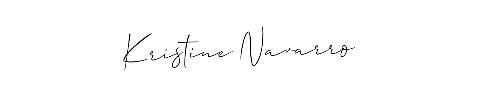 Design your own signature with our free online signature maker. With this signature software, you can create a handwritten (Allison_Script) signature for name Kristine Navarro. Kristine Navarro signature style 2 images and pictures png