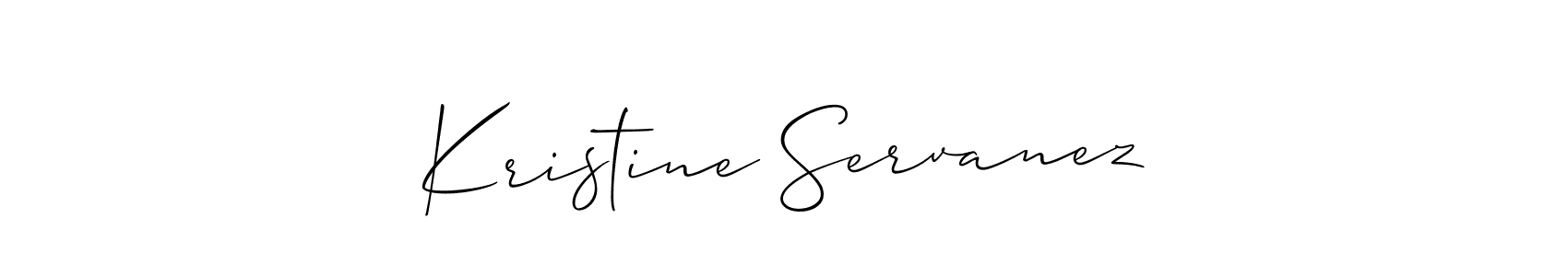 Also You can easily find your signature by using the search form. We will create Kristine Servanez name handwritten signature images for you free of cost using Allison_Script sign style. Kristine Servanez signature style 2 images and pictures png