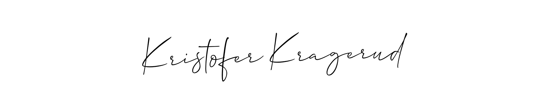 Design your own signature with our free online signature maker. With this signature software, you can create a handwritten (Allison_Script) signature for name Kristofer Kragerud. Kristofer Kragerud signature style 2 images and pictures png